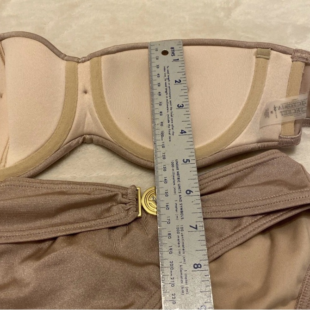 Victoria's Secret Beige Shimmer Twist Bandeau Bikini - Picture 15 of 16